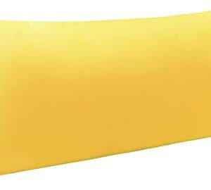NTBAY Body Pillowcase - Brushed Microfiber 20x54 Pillowcase - Soft, Wrinkle-Free, Fade-Resistant, Stain-Resistant, Yellow Body Pillow Cover with Envelope Closure - 20x54 Inches, Yellow