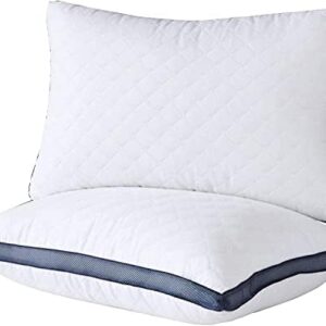 Pillows for Sleeping (2-Pack), Luxury Hotel Pillows Queen Size Set of 2,Bed Pillows for Side and Back Sleeper (Queen)